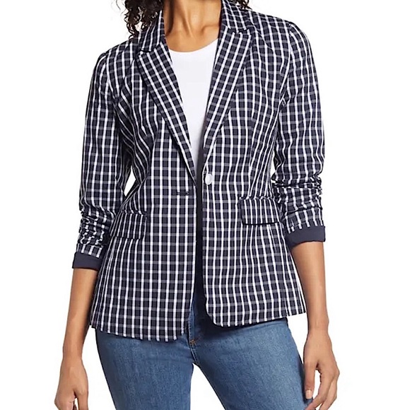1901 Jackets & Blazers - Nordstrom 1901 Charleston Checkered Cotton Blazer